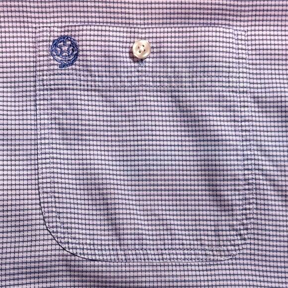 VTG George Strait Shirt Mens Purple Wrangler Cowboy Cut Micro Windowpane ~XXL - Picture 4 of 6